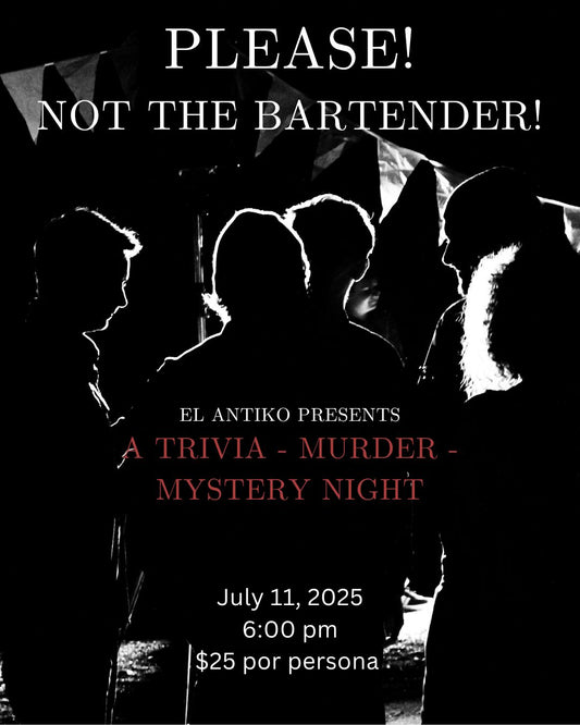 PLEASE! NOT THE BARTENDER!